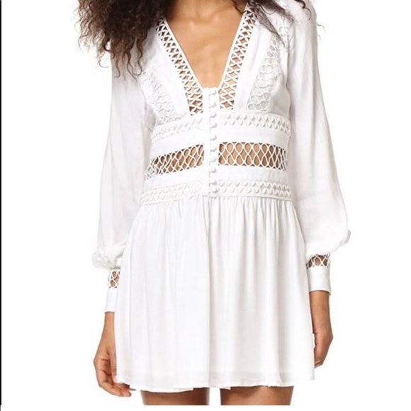 NWT FREE PEOPLE I think I love you dress white - Picture 7 of 8